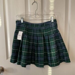 Forever 21 Green Plaid Skirt
